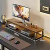 Suporte de altura ajustável para computador, suporte elevatório para tela de monitor de mesa de escritório, suporte de mesa para laptop, rack de exibição