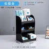 Portavasos de Papel Acrílico Caja de Almacenamiento para Tapas y Popotes Tienda de Café y Té con Leche Bar Estante de Almacenamiento para Suministros Desechables Comercial