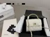 25 bolsos de mano nuevos estilo Chanel con asa transfronteriza para mujer, bolso bandolera de cadena acolchada de moda, bolso pequeño cuadrado Kelly