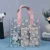 Bolsa de compras PVC laser cor mágica Bolsa transparente TPU bolsa de presente bolsa de gelatina fashion bolsa laser à prova d'água personalizada