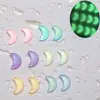 Celebridad de Internet Arte de Uñas Joyería Luminosa Estrellas Luna Estrella de Cinco Puntas Hielo Fluorescente Transparente Diamante para Uñas Decoración de Cielo Estrellado Accesorios DIY