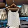Camisola de Encaje con Perspectiva Estilo BM para Mujer Bm Verano Apilada para Usar Top Sexy