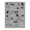 Redanco5D Embutido Popular Cartoon Adesivos para Unhas Música Gatinho Cachorrinho Estéreo Adesivos de Unha He1560