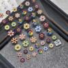 Tomoni Delgado Fuerte 484 Amor Rao Cooperación Calcomanías para Uñas Arte de Uñas Color Japonés Adhesivo Calcomanías para Uñas Girasol Cara Sonriente