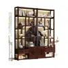 Oferta especial: Nuevo Estante de Exhibición Estilo Chino sin Madera Maciza para Té y Juegos de Té, Gabinete para Sala de Té, Estante Decorativo de Almacenamiento con Gran Capacidad