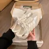 Zapatos Deportivos de Moda Francesa Entrenamiento Alemán para Mujer 2026 Otoño Nuevos Retro Suela Plana Ligeros Finos Versátiles Casuales Zapatos Blancos