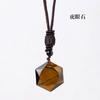 Venta caliente de Amazon: colgante de estrella de seis puntas de cristal natural, collar de cristal hecho a mano, piedra cruda pulida, joyería al por mayor