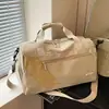 Bolsa de Viagem Grande Capacidade Portátil para Armazenamento de Bagagem Compartimento Independente para Sapatos Bolsa para Natação Yoga Dança Fitness Bolsa para Treinamento Esportivo