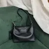 Bolso de Piel de Vaca Elegante Personalizado de Gran Capacidad Estilo Coreano Bolso Hobo Simple de Piel Genuina Bolso de Hombro/Axila de Cuero Suave Versátil Casual