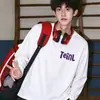Camiseta de Manga Larga para Hombre con Cuello Redondo Estampada de Otoño, Holgada, Casual, Sencilla, Moderna, Camiseta para Hombre, LOGOTIPO Personalizable