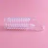 Anel Transparente de Dente de Lobo com Grânulos para Alongamento e Espessamento, Brinquedo Sexual para Adulto Masculino