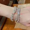 Nuevo brazalete tejido con cuentas estilo sal de nicho con un toque único de alta gama, moderno y elegante, versátil y personalizado