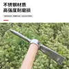 Picareta Pequena de Aço Inoxidável, Fundição por Têmpera Totalmente em Aço, Cabo de Madeira, Multifuncional para Exterior: Rachar, Cavar e Furar, Antiderrapante e Resistente ao Desgaste