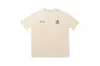 High Street Europeo y Americano Marca de Moda RHUDE Atardecer Cara Redonda de Corazón Impresión de Letras Nuevas Oversize Holgada Camiseta de Manga Corta