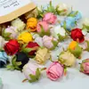 Flores de Rosa Personalizadas al por Mayor Pintura al Óleo Rosas Tela de Seda Vintage Flores de Mesa para Boda Decoración del Día de San Valentín Cabezas de Flores Artificiales