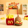 Chaveiro Pingente de Crochê Original de Pelúcia Desenho Animado Casal Bolsa de Legumes Pequena Pingente Engraçado Fofo Venda por Atacado