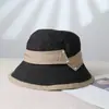 Chapéu de Pescador Novo para Primavera e Verão Feminino Japonês Cor Combinada Elegante Proteção UV Viagem Exterior Versátil Chapéu de Sol Chapéu de Pote