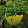 Maceta para colgar de jardín maceta de flores de resina plástica de polipropileno maceta colgante maceta colgante para orquídeas Maceta colgante cesta colgante de cadena de hierro Maceta
