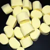 Doce de Marshmallow Cilíndrico Amarelo DIY Para Assar Decoração de Bolo Companheiro Para Chá de Leite Café Sobremesa Bolo de Flocos de Neve Frete Grátis