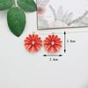Accesorios de bricolaje Serie Roja Material de aleación Flor clásica Ins Pendientes Pulsera Llavero Colgante