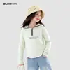 Ropa para Niños Camiseta de Manga Larga para Niñas 2026 Primavera Nuevo Estilo Tops Elegantes para Niños Ropa Casual con Capucha para Niños Grandes Primavera y Otoño