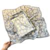 Pañuelo de Seda 70*70 Chifón de Seda Estampado Floral Pañuelo 100% Seda de Morera para Mujer, Pañuelo Cuadrado Pequeño para Atar Bolsos, Venta al por Mayor, Estilo Fresco y Dulce