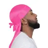 Durag Transfronteiriço da Amazon Headscarf de Street Dance Chapéu de Pirata Headscarf Masculino de Cauda Longa Headscarf para Amarrar