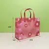Bolsa de Regalo Transparente Pequeña Fresca de Mano, Bolsa de Regalo de Cumpleaños de Souvenir Linda, Bolsa de Mano para el Día del Maestro