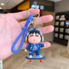 Llavero de Dibujos Animados Lindo y Divertido Muñeca de Goma Blanda Colgante para Bolso Coche Muñeca Shin-Chan Regalo Pequeño para Pareja Venta al por Mayor