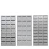 Buzón comunitario de pared para cartas, caja de leche blanca para exteriores, buzón inteligente, buzón de acero inoxidable, buzón de sugerencias multipuerta