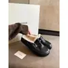 ¡En stock, se envía inmediatamente! Sandalias Birkenstock peludas de punta redonda con tacón oculto, correa con hebilla para persona perezosa, pantuflas de algodón cálidas y forradas de felpa para exteriores