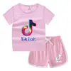 Camiseta de cuello redondo para niños, pantalones cortos, camiseta informal coreana, conjunto de camiseta interior absorbente de sudor, de caramelo, de verano 2023