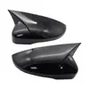 Carcaça de espelho retrovisor de modificação de carro é adequada para acessórios de modificação de guelra de tubarão com textura de fibra de carbono para Skoda Octavia