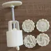 Novo Festival do Meio do Outono Pele de Gelo Molde de Bolo da Lua Criativo Caseiro DIY Três-dimensional Bolo de Feijão Mungo Assando Embossado Abrasivos Atacado