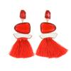 Venta al por mayor de joyería de moda europea y americana, nuevos pendientes largos con borlas geométricas, pendientes retro con personalidad de comercio exterior.