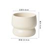 Vaso de Flor de Cerâmica Dehua Vaso para Planta Suculenta Respirável Criativo Ornamentos de Mesa Phalaenopsis Planta Verde Decorativo Vaso de Planta Transfronteiriço