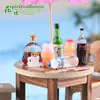 Biberón, leche, manualidades de resina de cola, adornos de suculentas mini, colgantes decorativos, regalos para padres e hijos