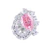 Anillo de Plata Esterlina S925 Rosa Diamante de Alto Carbono para Mujer Venta al por Mayor Europeo y Americano Gotas de Agua Corte Flor de Hielo Zircón Seiko Anillo de Alta Calidad