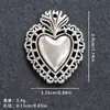 Accesorios de Joyería con Forma de Corazón de Melocotón Transfronterizos Plata Antigua Aleación de Alto Grado Colgante para Collar DIY Accesorios de Yiwu