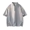T-shirt de Manga Curta Nova de Verão Tamanho Grande L-9XL para Homens, Seda Gelada Versátil para Exterior Secagem Rápida Pulôver Modelagem Solta Marca Tendência para Tamanhos Grandes