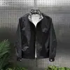 Versátil Casual Moda Workwear Senso de Design Xadrez Retalhos Gola Alta Tendência Primavera e Outono Nova Chegada Zíper Jaqueta Cardigan