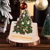 Cartão de Boas Festas Árvore de Natal com Relevo Dourado, Floricultura, Confeitaria, Comércio Exterior, Entrega de Presentes, Cartão Pequeno, Fabricante, Atacado, Cartão de Mensagem.