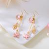 Europa y Estados Unidos joyería nueva transfronteriza temperamento simple textura concha estrella de mar aretes nicho diseño de lujo aretes