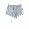 Pantalones cortos deportivos de cintura baja con cordón ajustable, informales, rectos y con contraste de colores para mujer S21023