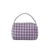 Bolsa de Almacenamiento Portátil de Moda Transfronteriza para Cosméticos, Gran Capacidad, Neceser de Lujo Estilo Chanel a Cuadros