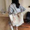 Bolsa de Mano, Moderna para el Trabajo Diario y los Viajes, Gran Capacidad, Elegante, Sencilla, Bolso de Hombro Versátil, Bolso de Mano Retro Casual