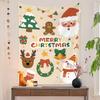 2022 Novo Pano de Fundo de Natal Ins Decoração de Casa Transfronteiriça Árvore de Natal Fundo Pano para Pendurar na Parede Tapeçaria Amazon