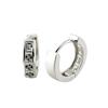 Cuarteto de Diamantes Suizos Simple Hebilla de Oreja con Poste Chapada en Plata Imitación Diamante Destellante Pendientes para Hombre Pendientes Cuadrados de Presión con Diamante Coreanos