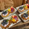 Caixa para Tarte de Ovo com Croissant com Tampa Renda Única Fruta Português 1/2/3/4 Embalagem para Sobremesa Embalagem para Assados