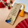 Marcador de Libros de Bambú Poesía Estilo Chino Serie de Poesía de Li Shangyin Marca de Madera de Bambú Creativa Marca de Página de Lectura Regalo